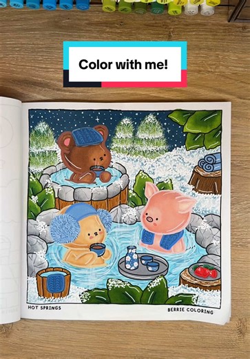 Cozy Winter Night Coloring Session