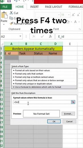 Excel Tips: Add Automatic Borders to Cells While Entering Data
