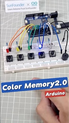 Can You Beat This Arduino Memory Game? 🔴🟡🟢🔵⚪#arduino #arduinoproject