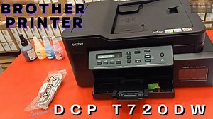 Brother printer dcp T720dw set up and configuration tutorial