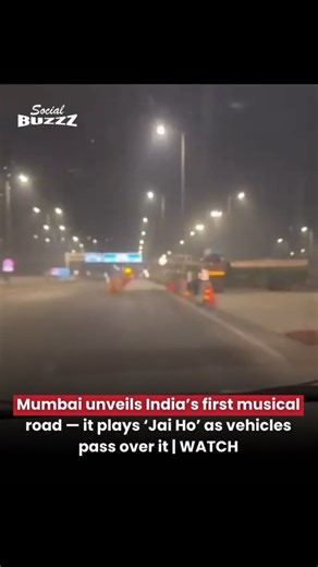 Social BuzzZ on Instagram: "A section of the Mumbai Coastal Road (MCRP) is set to become India's first "musical road," offering motorists a unique auditory experience as they drive. Vehicles travelling from Nariman Point towards Worli will pass over specially designed musical strips that play the song 'Jai Ho' from Slumdog Millionaire when driven over at a minimum speed of 60 kmph. The sound can be heard even with car windows rolled up. The musical road, part of the city's traffic-free Coastal R