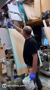 19K views · 285 reactions | I’m sorry but can we talk about the ghost at the end??  Making magic in the studio ⚡️栗‍♀️ dm or email Rebecca@justingaffrey.con for details on these new pieces + more!  | Justin Gaffrey Gallery | Facebook