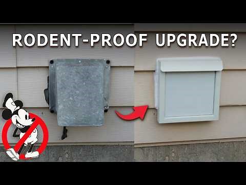 Stop Rodents Getting In Your Dryer Vent?!?! Outside Magnetic Dryer Vent Cover Replacement