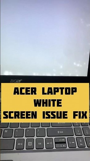 Acer Laptop White Screen Fix Laptop Hanging Solution #acerlaptop #windows #hang