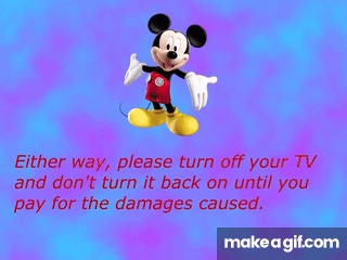 (NO VHS FILTER) Mickey Mouse Clubhouse Anti Piracy Screen on Make a GIF