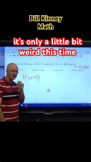 EVALUATE f(2x + 5) (Function Composition & Notation)