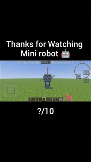 how to make mini robot 🤖 in minecraft #minecraft #robot