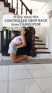 If you want this dropback from camel, then start with a little help from a yoga ball! Start with support, build the trust, and feel the freedom in the fall. . #camelpose #backbend #wheelpose #cameltowheel #yoga #yogapractice #fitness #YogaBall | Letlet Yoga