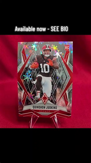 ❄️ WINTER ROOKIE ALERT ❄️ Quinson Judkins 🏈 2025 Panini Phoenix ❄️ Snowflake RC Cleveland Browns 🔥 #FootballCards #BrownsNation #RookieCards #PaniniPhoenix #CardCollector