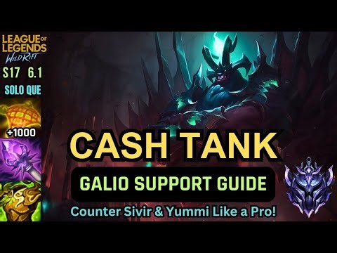Wild Rift – Tank Galio Support Guide 2025 | How To Dominate | Yordle Trap Build, Runes & Gameplay