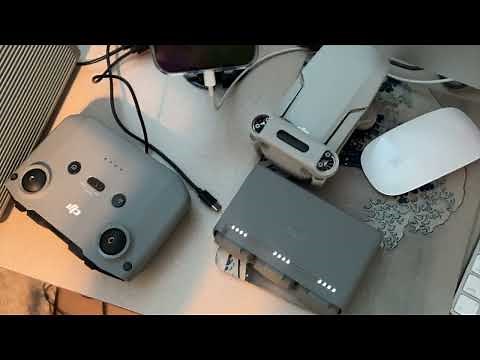 How to charge your dji mini 2 controler and battery charging hub with USBC