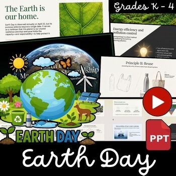 Earth Day | PowerPoint Lesson, Video & Posters | Environmental Awareness K–4