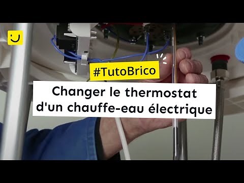 Changing the thermostat of an electric water heater