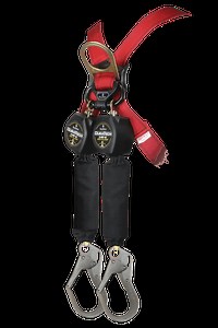 6' Arc Flash DuraTech® Mini Class 1 Personal SRL-P with Steel Rebar Hooks, Includes Steel Dorsal Connecting Carabiner