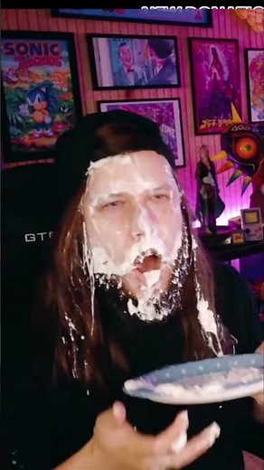 Slowest, Creamiest Pie Face Challenge! #PieInTheFace #Challenge
