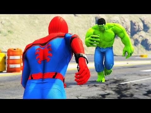 HULK VS SPIDERMAN FIGHT IN GTA 5