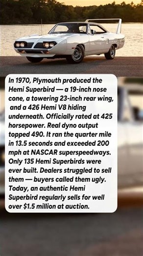 Plymouth Built the Fastest Production Car of 1970 #shorts #automobile #cars