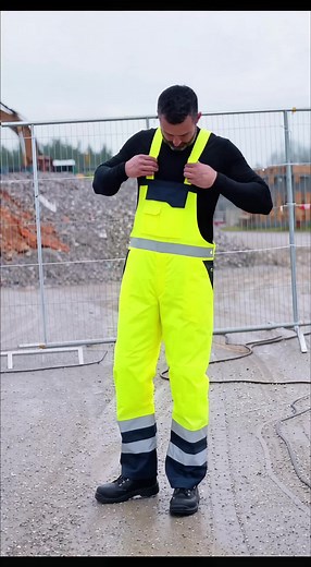 Ultimate Waterproof Hi-Vis Dungarees for All Weather