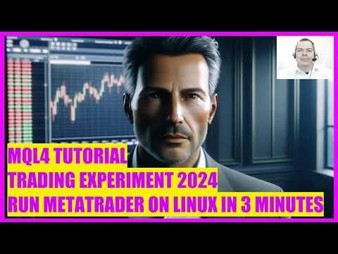 MQL4 TUTORIAL - LIVE TRADING EXPERIMENT 2024 - METATRADER ON LINUX IN 3 MINUTES