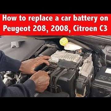 How to replace battery on Peugeot 2008, 208 and Citroen C3