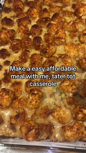 Make it easy affordable comfort meal with me tater tot casserole #affordable #easymeals #cookwithme #dinnerideas #mealideas