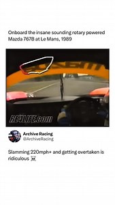 At the 1989 24 Hours of Le Mans, the Mazda 767B hit over 220 mph down the iconic Mulsanne Straight, just before chicanes were added the following year. Powered by a screaming 2.6L four-rotor 13J Wankel engine producing around 630 hp, the 767B was a refined evolution of Mazda’s Group C effort. With carbon-Kevlar bodywork and Porsche-sourced transmission, it was a lightweight, high-revving underdog among the more powerful turbocharged machines of the era. Despite its impressive speed, the Mazda wa