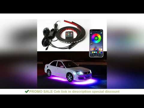 Car Charssis Flexible LED Strip Light LED Underbody Remote /APP Control RGB Neon Lights Ambient Atmo