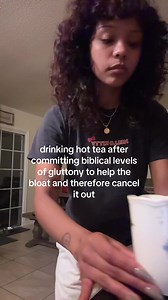 Drinking Hot Tea After Overeating to Reduce Bloat