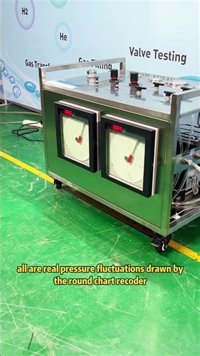 This hydrostatic pressure pump test bench with a circular chart recorder can ensures test of vessels