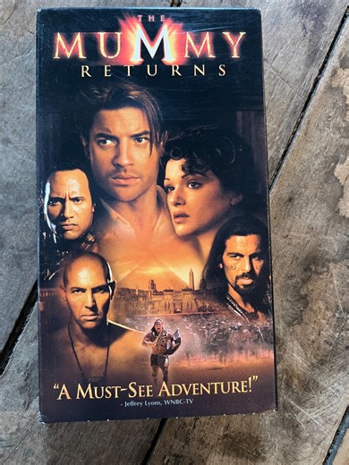 The Mummy Returns ( VHS 2001) Starring - Brendan Fraser, Rachel Weisz & Dwayne Johnson - Etsy Australia