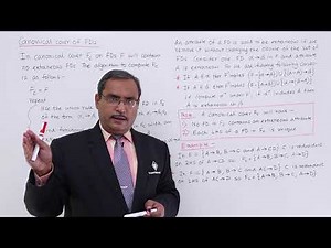 DBMS - Canonical Cover of FDs