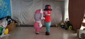 Funny #inflatable walking #clown #costume | Yantai Hello Inflatable Co.,Ltd