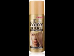 high beams Intense Temporary Spray on Hair Color, Natural Blonde, 2 7 Ounce