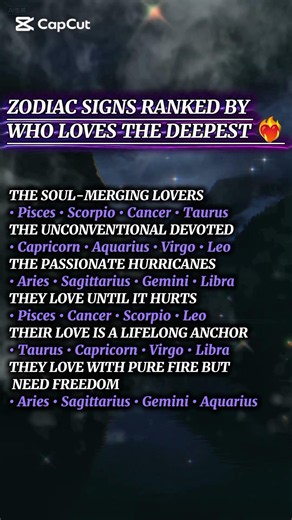 ZODIAC SIGNS RANKED BY WHO LOVES THE DEEPEST ❤️‍🔥‎#shorts #viral #zodiac #trending