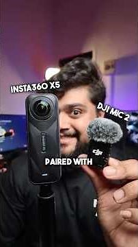 How to Pair Insta360 X5 with DJI Mic 2 🎤📷 | Quick Setup Guide #insta360x5 #djimic2