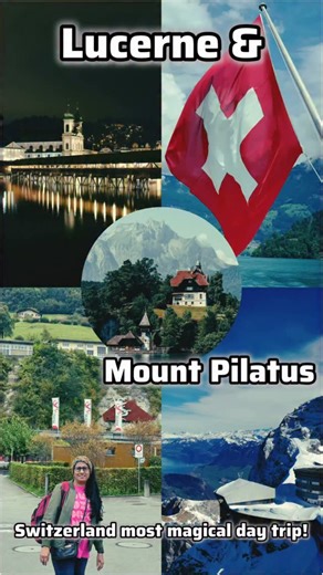 ✨ Lucerne & Mount Pilatus — Switzerland’s most magical day trip! 🇨🇭 From the fairytale streets of Lucerne to the 2,132m summit of Mount Pilatus and the peaceful Lake Lucerne cruise… this day was unforgettable. If you want to know how to go, how to plan, where to start, what to see, timing, costs & my personal tips — 🎥 My detailed travel guide goes Live tomorrow at 5 pm on my YouTube channel! 👉 Link in Bio 💙 @live_life_like_a_traveller Comment “I WANT THE SWISS GUIDE” and I’ll share my itine