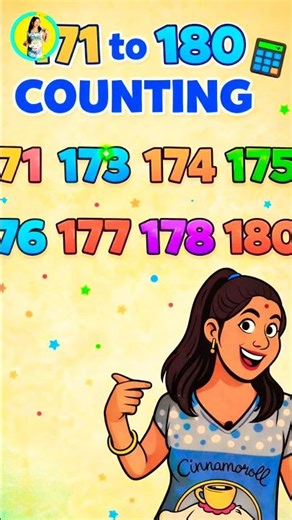 171 to 180 Counting 🔢 | Learn Numbers for Kids #pihutv #shorts