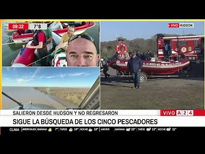 🔴 SEARCH CONTINUES FOR THE FIVE FISHERMEN IN THE RIO DE LA PLATA