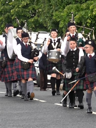 Corkley Pipe Band at Tannaghhill Flute Band Parade 2025
