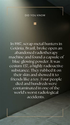 TRUE DARK HISTORY #10 — The Goiânia Cesium-137 Disaster