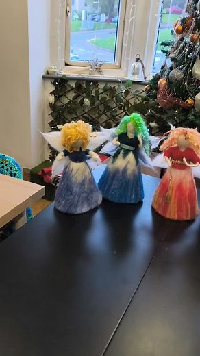 Look at the angels everyone made! It's taken a lot of trial and error to come up with my recipe for consistently beautiful needle felted angels. And I hope you agree the results speak for themselves! From beginners to seasoned felters - I make sure everyone goes home with something to be proud of ane enjoy for years to come. Thre are a few spaces left at my next classes if you'd like to make you own! Sam Dales Holmes Chapel - Festive Needle Felting Workshop: Christmas Angels EXTRA DATE - 13th De