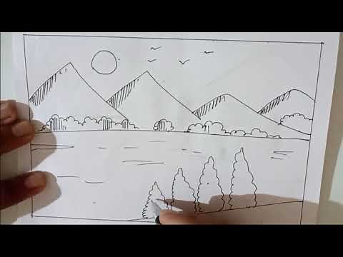 How To Draw Hills for scenery drawing