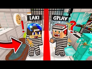 ZOSTALIŚMY UWIĘZIENI W CELI PODZIELONEJ NA POŁ W MIENCRAFT?! GPLAY & LAKI