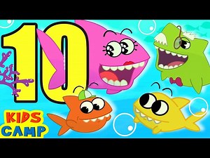 Baby Shark Song For Kids | Numbers Song | KidsCamp Nursery Rhymes - Videos For Kids