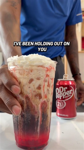 What is a Peach Berry Dirty Dr Pepper 🥤👀🤭 #drinks #drpepper