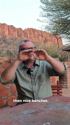 Hide for game viewing in Waterberg, Namibia.