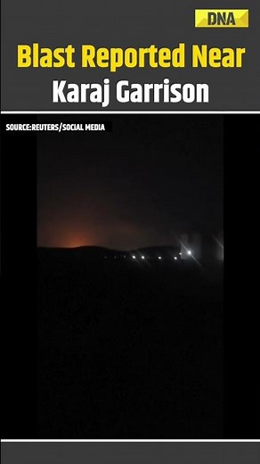 Explosion Seen Near Military Garrison In Iran's Karaj Amid US Strikes | US Iran War