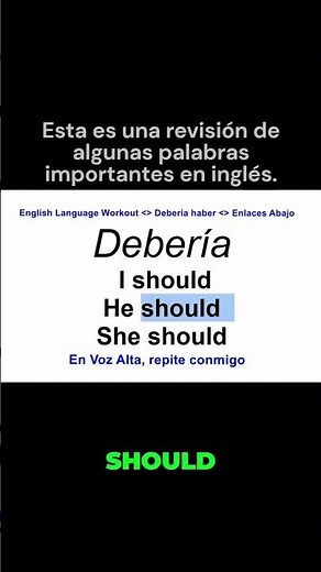 ¿'Deberías' en Inglés? ¡Descúbrelo RÁPIDO! #shorts