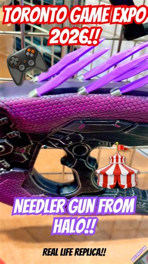 REAL LIFE NEEDLER GUN FROM HALO! TORONTO GAME EXPO 2026!! #toronto #canada #halo #tge #cosplay #prop