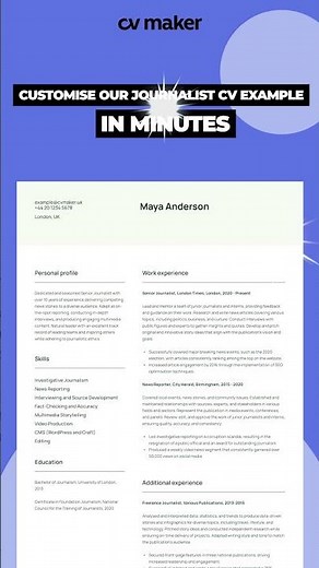 How to Write a Journalist CV That Gets You Noticed